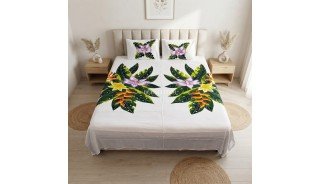 New Design Rayon Bedsheet Hand Painted Balinese Artisans